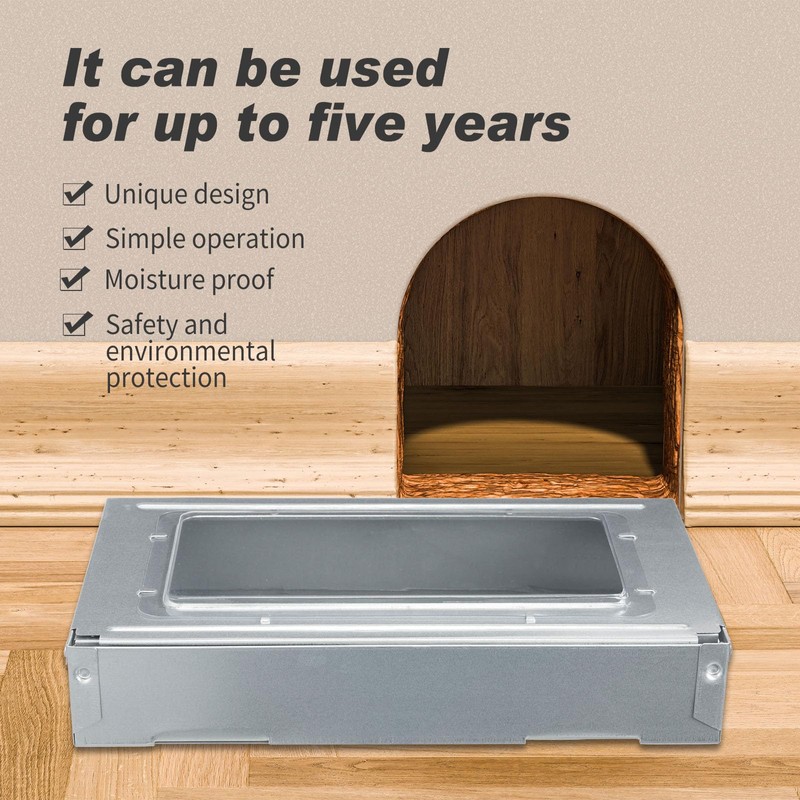 Qualirey 8 Pack Multi Catch Mice Trap Clear Top Humanized