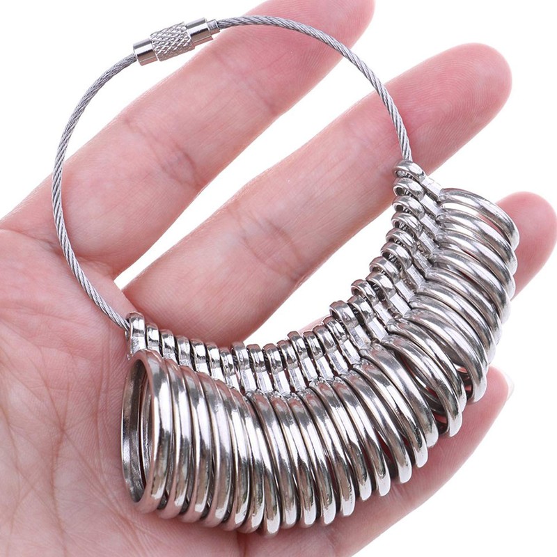 Jewelry Sizers Stainless Iron Ring Size 0-13 Finger Ring Sizing