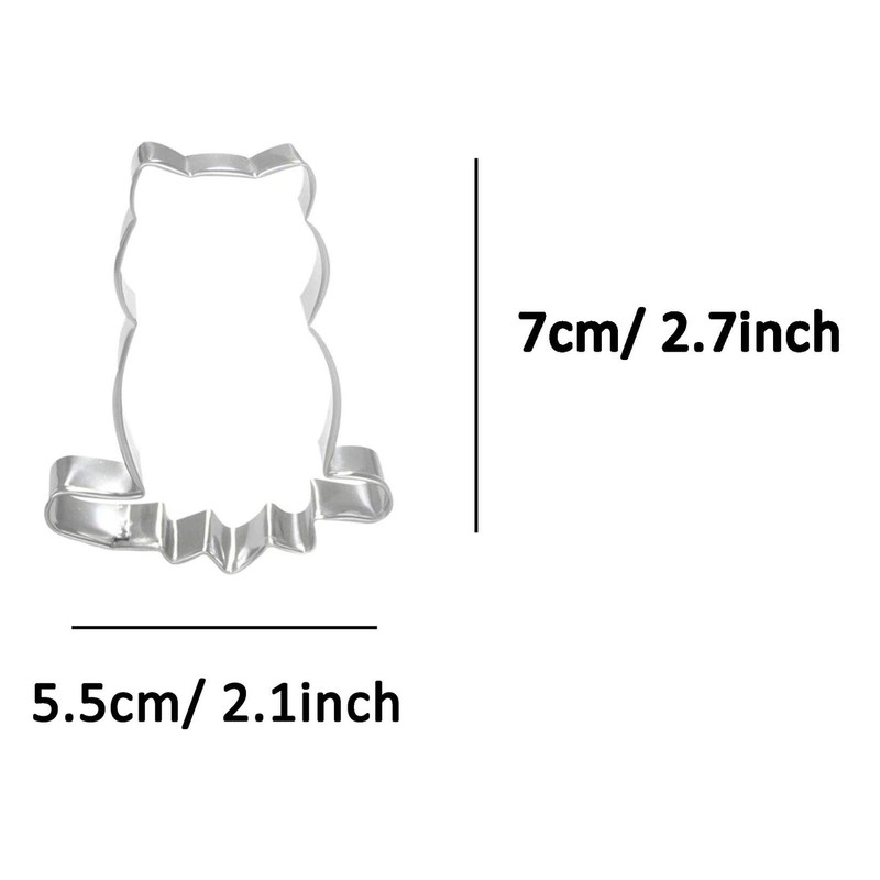 WJSYSHOP Owl on Tree Shaped Cookie Cutter