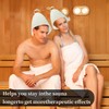 2PCS Sauna Hat,Ergonomi Felted Sauna Cap for Women and Men,Steam
