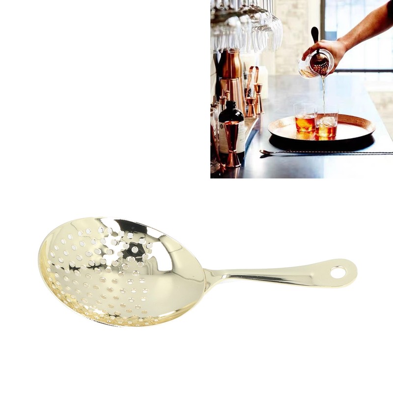 Cocktail Strainer Professional Stainless Steel Shell Cocktail Strainer for Bar