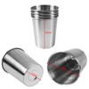 EVERMARKET 6 Pack 8 Ounce 230ml Stainless Steel Cups Shatterproof