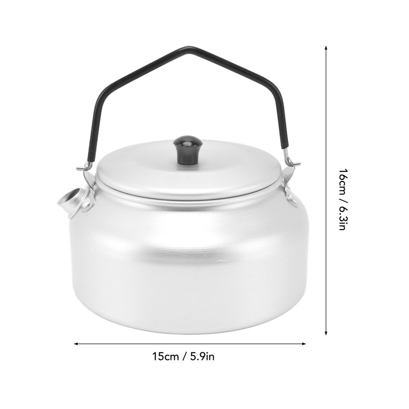Camping Kettle Lightweight Aluminum Alloy Portable Camp Tea Pot Coffee