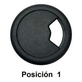 Tapon Pasacables Gris Guía Pasa Cables Para Escritorio 2 Pz