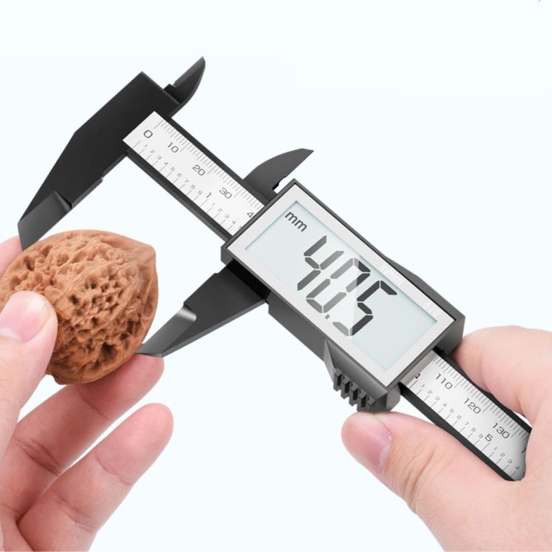 JZK 150mm plastic electronic digital vernier caliper with large LCD