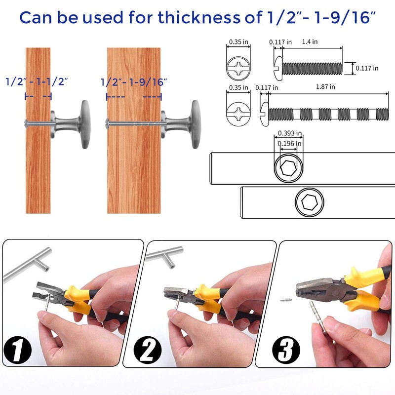 Ravinte 10 Pack Kitchen Cabinet Knobs Dresser Knobs Drawer Knobs