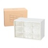 Accessories Cosmetics Living Box Drawer Organizer 9 compartments DD-10558 White