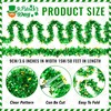 50FT St.Patrick's Day Tinsel Garland Shamrock Clover Green Gold Metallic
