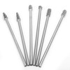 6pcs 6mm Tungsten Carbide Burr Set, 1/4" Shank Aluminum Rotatory