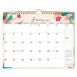 Wall Calendar 2024-2025 – Calendar 2024-2025 from Dec 2024 – Dec 2025, Calendar with 140 Gsm Premium Paper, Twin-Wire Binding, 11.5"×14.5", Holidays, To-do List ＆ Notes