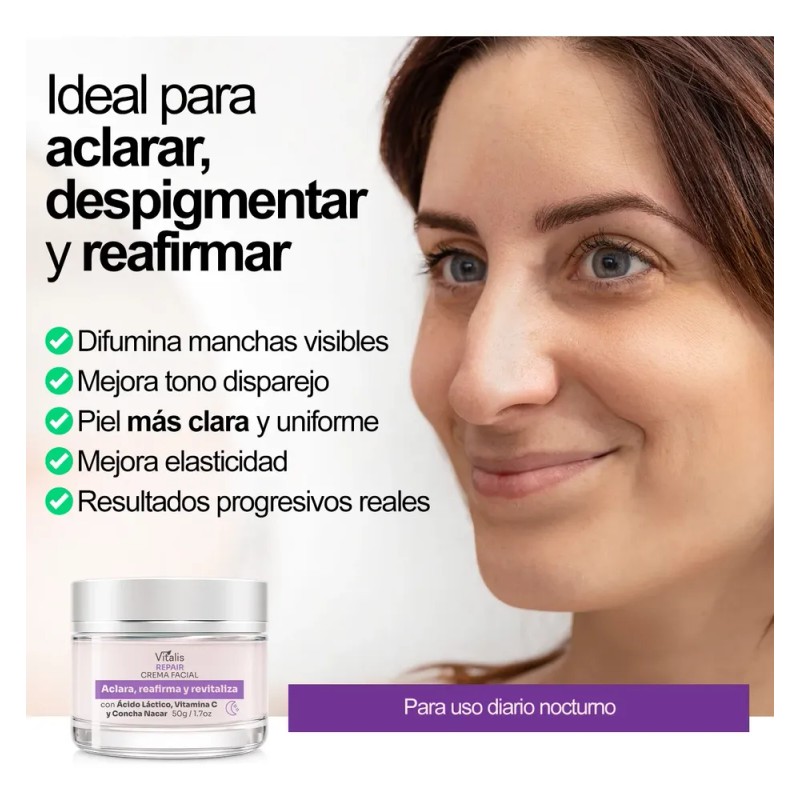 Crema Despigmentante Para Manchas, Melasma, Acné Y Paño 50g