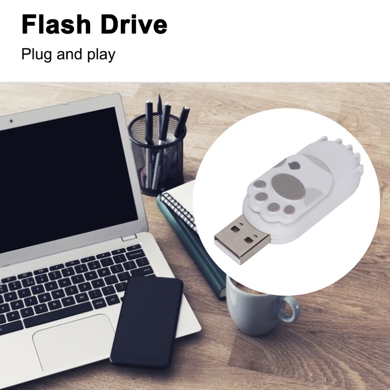 Flash Drive Portable Large Storage Stick Cat Paw Shape U