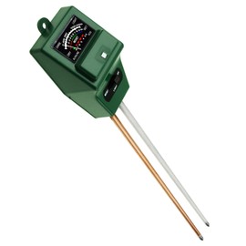 GAIN EXPRESS Soil pH, Moisture & Light Meter 3 Way Tester Kit Gardening Acidity Probe Test Tool Watering Quality for Garden Farm Lawn Household Indoor Outdoor (pH/moisture/Light range (Green))