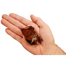 Rock Your Chakra Mahogany Obsidian 2" 2-4 Oz Raw Rocks and Minerals Sacral Chakra Healing Crystals and Stones