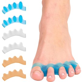 GGUFAY Zehentrenner, 3 Paar hallux valgus korrektur Zehentrenner Silikon für Damen & Herren,weiche Gel-Zehenabstandshalter zur Korrektur gegen Hallux Valgus, Ballenzehen, Hammerzehen