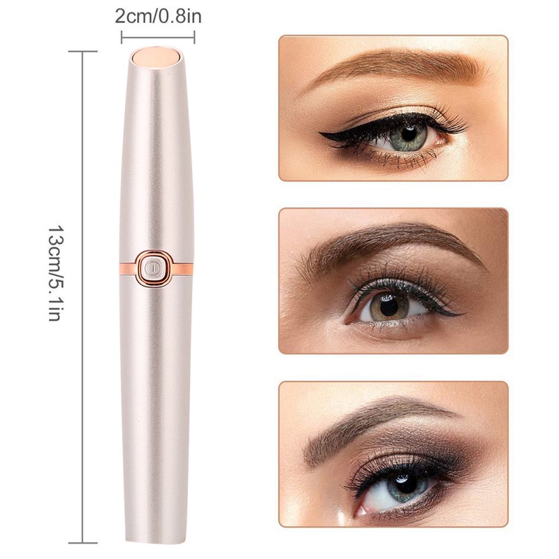 Lipstick Shaped Electric Eyebrow Trimmer Mini Portable Women Eyebrow Shaver