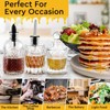 INFTYLE Syrup Bottle Set of 3 - Syrup Dispenser with
