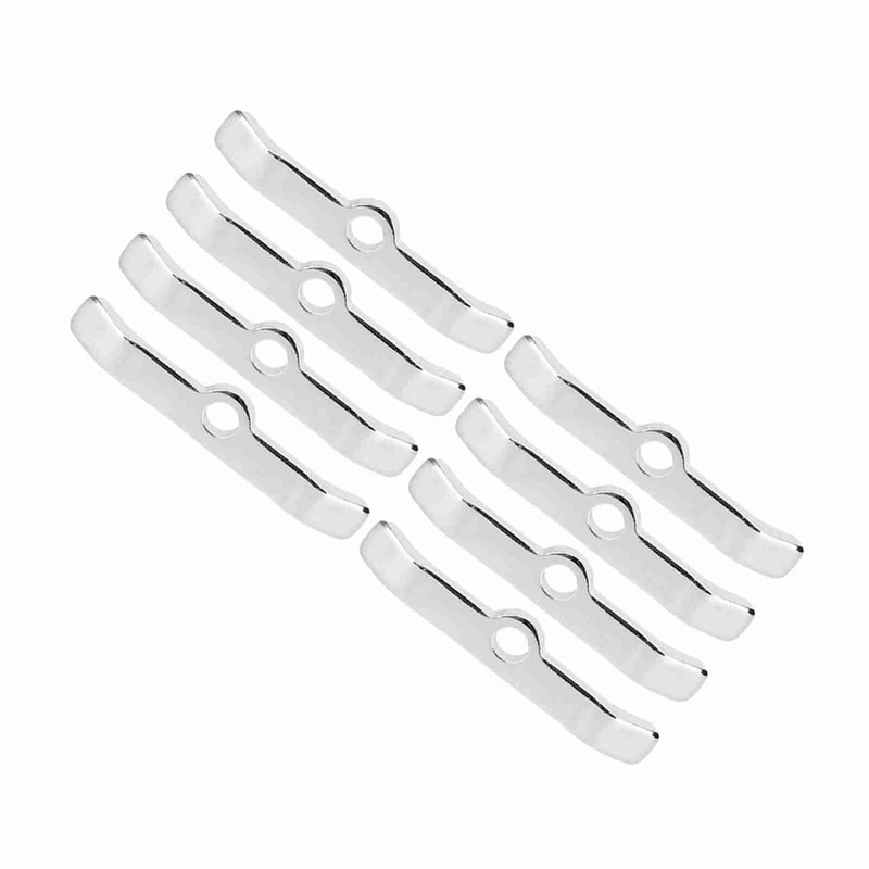 8pcs Chrome Valve Cover Hold-Down Tabs Spreader Bars Fit for