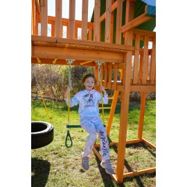 Eastern Jungle Gym Trapeze Bar and Gym Rings | Large Trapeze Bar