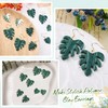 Puocaon Monstera Leaves Clay Cutters - 4 pcs Monstera Leaves