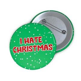 Funny Christmas Pin Badge Gift - Rude Xmas Badge - Secret Santa Gift for Men Women Work - Mum Dad Husband Wife Sister Brother Best Friend - 59mm
