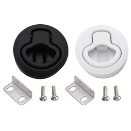 Haiki Flush Boat Marine for Flush Pull Latches Slam Lift Handle Deck Round Locking Flush Pull for Replacement