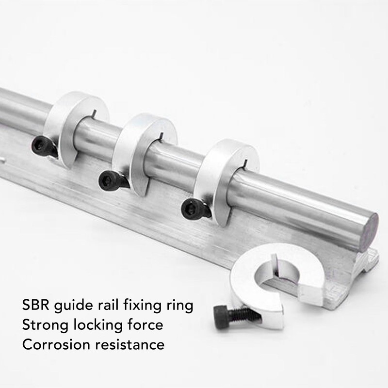SBR20 Linear Rail Stop Collars, 4 Pcs 16mm Aluminum Alloy