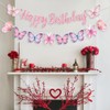 Butterfly Happy Birthday Banner,Pink Butterfly Birthday Banner for Women,Happy Birthday