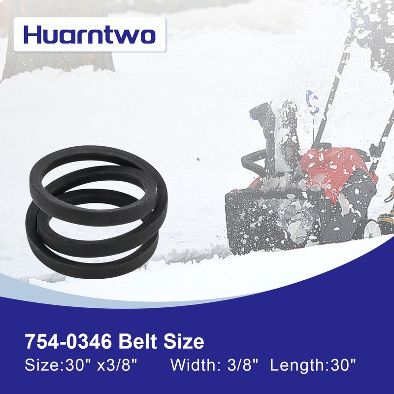 Huarntwo 954-0346 754-0346 Drive Belt for MTD Snowblowers