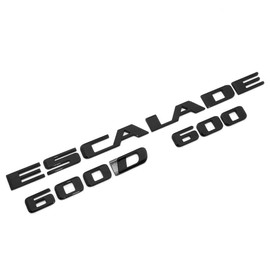 3Pack Escalade 600 600D Rear Liftgate Emblem 3D Badge Letter 84787581 23440294 84740919 Compatible with fits Escalade (Gloss Black)