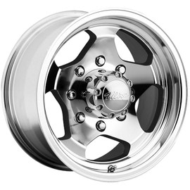 Ultra Wheel 50K Silver Wheel with Machined (16 x 8. inches /8 x 6 inches, -6 mm Offset)