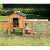 Feelway 80'' Large Chicken Coop with Wheels,Mobile Chicken House with