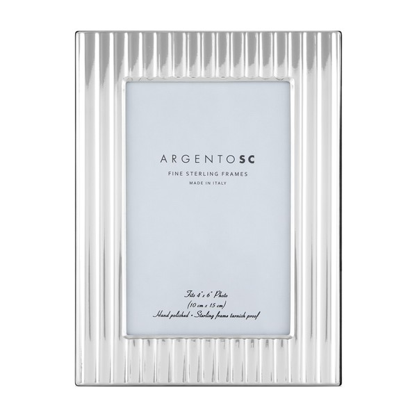 Argento SC Fluted Sterling Silver Picture Frames - Handmade in