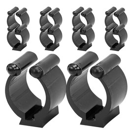 Baluue Clip Fijador De Clubes De Billar Y Cañas De Pescar 10 Piezas DiseñO De Pared Soporte Multifuncional Y Seguro Ideal para Ahorro De Espacio