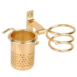 ZJchao Soporte para Secadora de Pelo, soporte para secador de pelo ahorro de espacio aluminio montado en la pared secador de pelo herramientas de cuidado del cabello organizador para secador