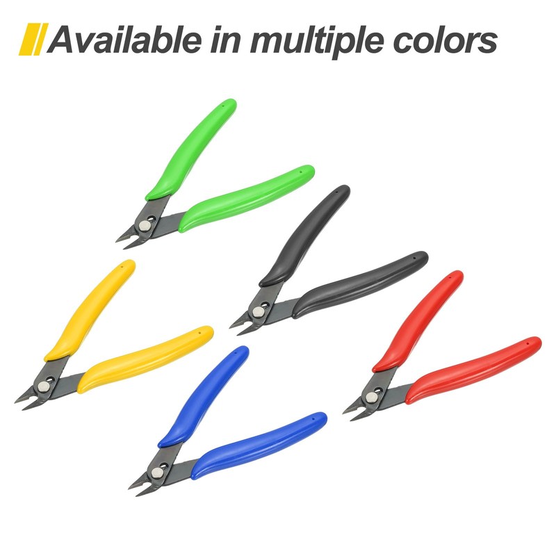 HARFINGTON 5" Flush Cut Pliers Small Precision Wire Cutter Side