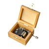 YouTang(TM) Mini Size Retro Wooden 18-Note Hand-Crank Musical Box,Musical Toys,Tune:Amazing