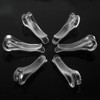 100Pcs Transparent U Shaped Plastic Alligator Clips Shirts Folding Clips