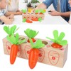 Wooden Pull Carrot Game Number Fine Motor Skill Toy Matching