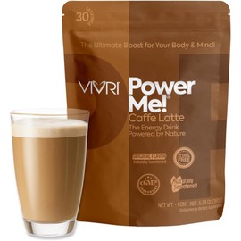 Bebida con cafeína Power Me! VIVRI – Energía natural en polvo Caffe Latte