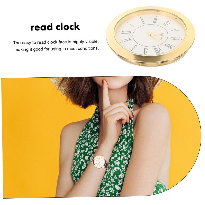 TEHAUX Vintage Clock Insert with Roman Numerals Clock Head for