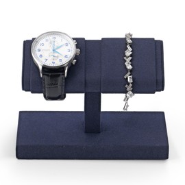 Papten J00603 2 Watch Stand, Microfiber, Display, Storage, Photography, Luxury, Stylish, Suitable for Gifts, etc