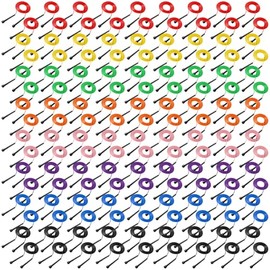 Silipull 72/144 Pcs PVC Jump Ropes Bulk Fitness 9.2 ft Adjustable Skipping Rope Versatile Speed Rope with Plastic Handles for Women Men Endurance Trai