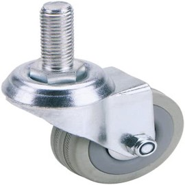 Draper 65470 50mm Dia. Swivel Bolt Fixing Rubber Castor-S.W.L 50Kg 50 mm , Blue