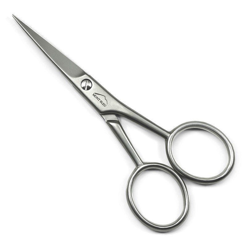 Mont Bleu Carbon Steel Moustache Scissors Made in Italy