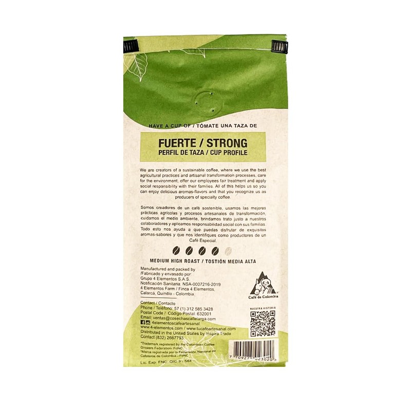 4 Elementos | Classic Whole Bean Coffee, 2-pack of 12
