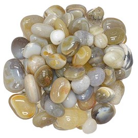 Digging Dolls: 5 lbs of Tumbled Sardonyx Stones from India - Polished Rocks for Crafts, Art, Vase Filler, Decoration, Reiki, Crystal Jewelry Making and More!