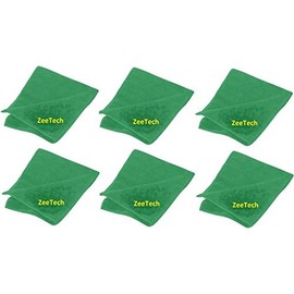 (6 Pcs Bundle) 6 ZeeTech Microfiber Lens Cleaning Cloth Bundle for Canon, Nikon, Sony and any other DSLR Cameras