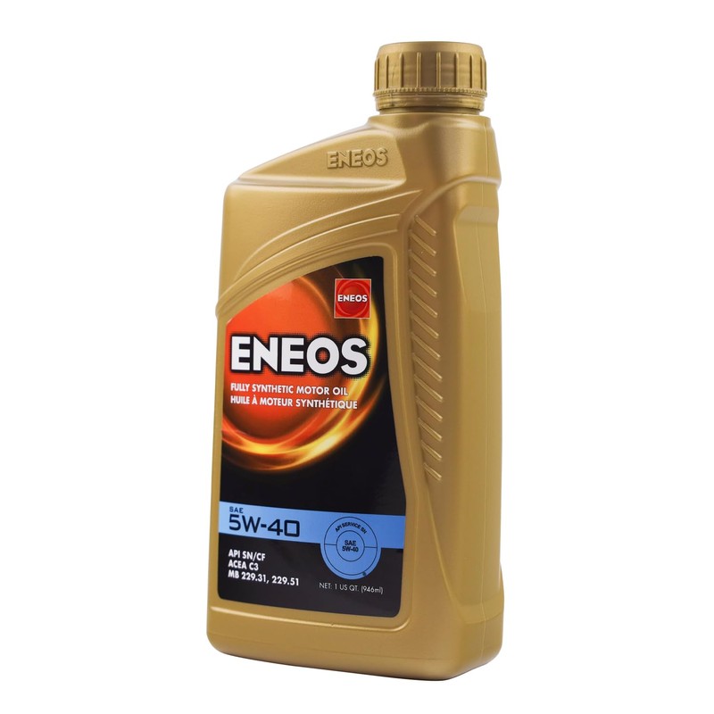 ENEOS 5W-40 Fully Synthetic Motor Oil (1-Quart, Single Pack)