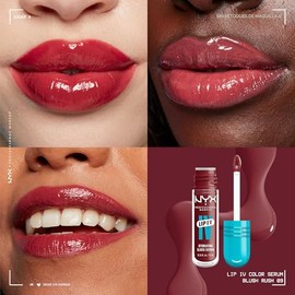 NYX PROFESSIONAL MAKEUP Lip IV - Tinte labial brillante hidratante con hidratación de 12 horas - Blush Rush (rosa)